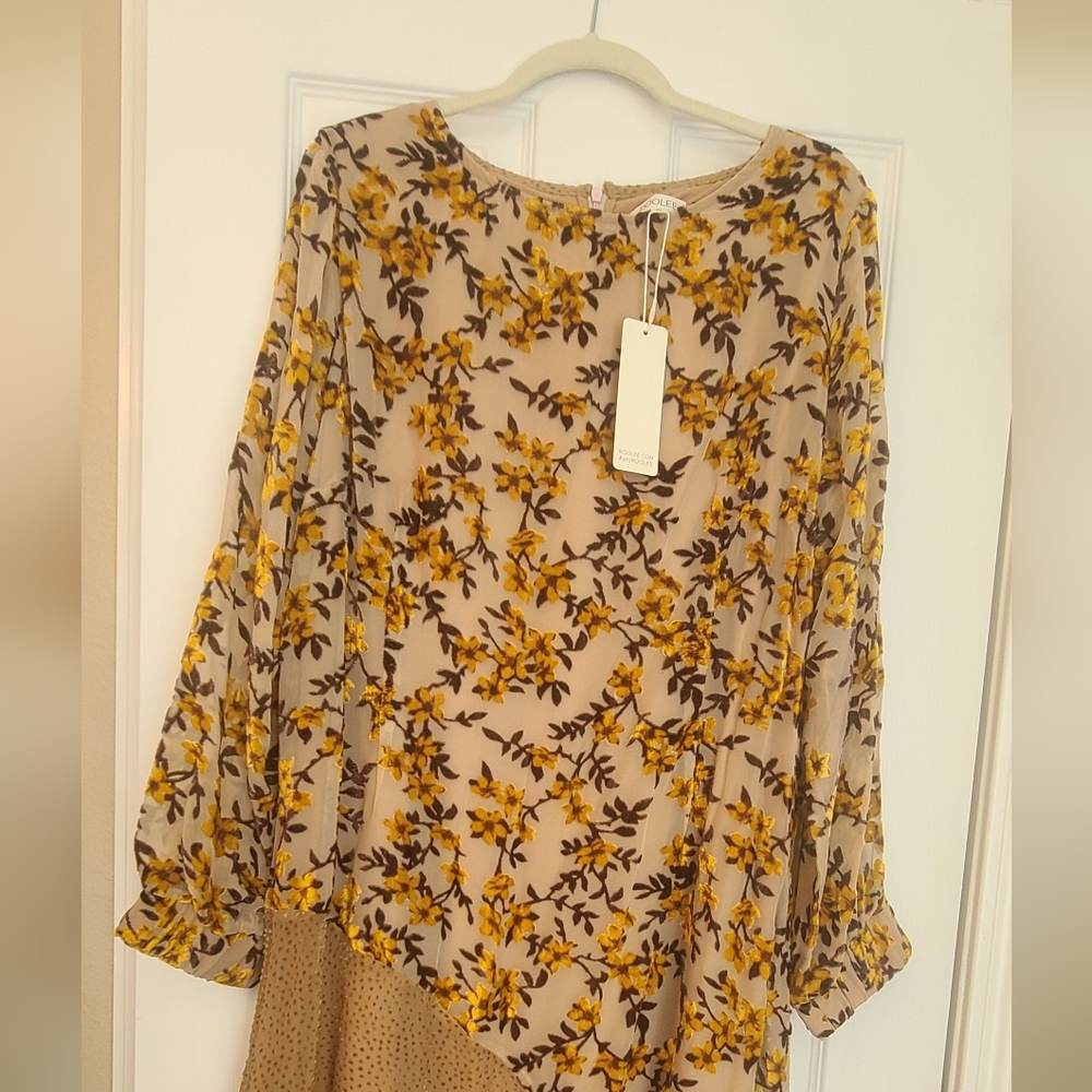 NWT Roolee dress w/velvet flowers size Xl